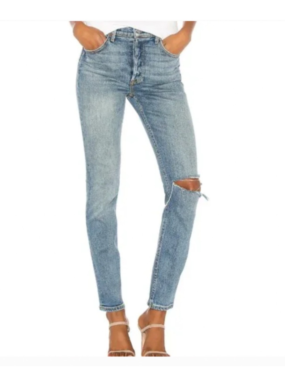 GRLFRND Karolina High Rise Jean in Cross Your Mind Size 24